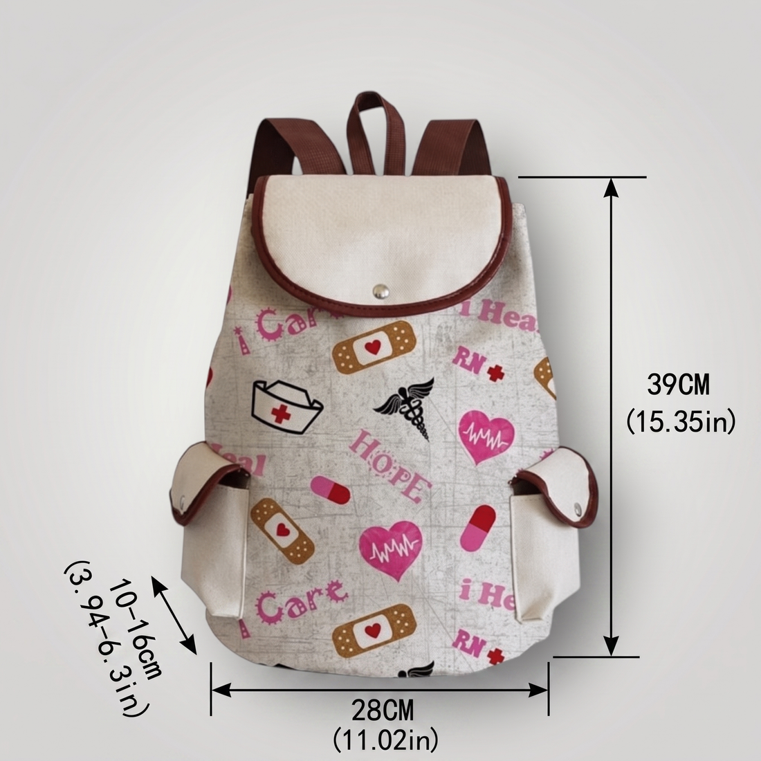 Nurse - Themed Canvas Backpacks - Nursecaresuites - Online Healthcare Boutiquebackpackclinical bagcna bagcute nurse gift