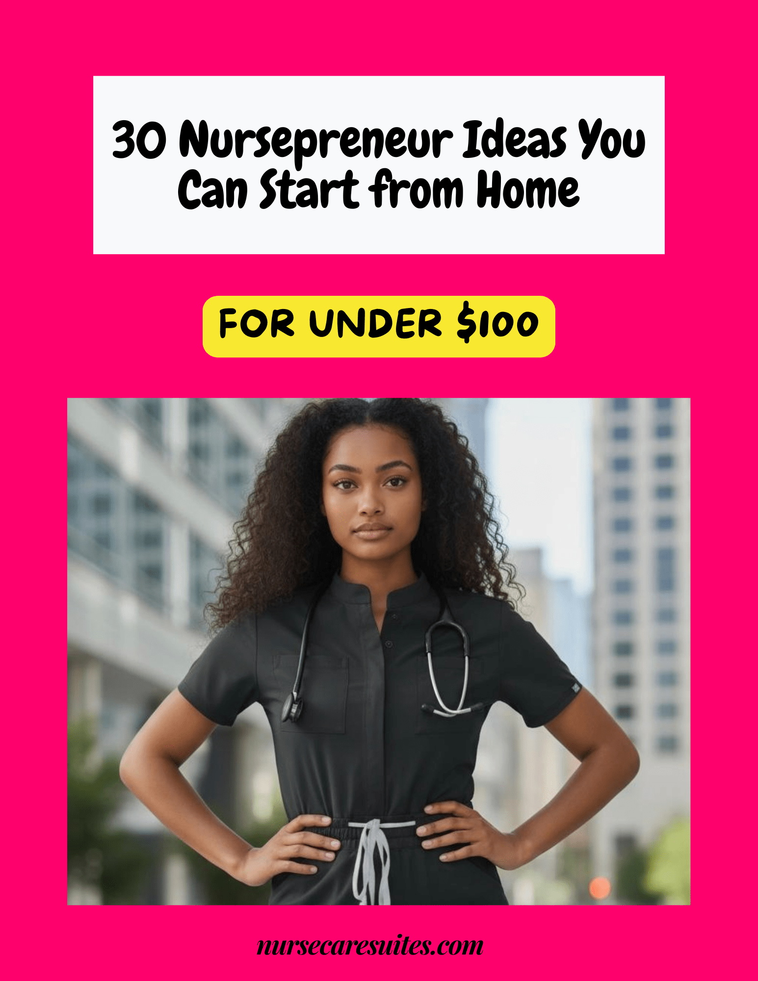 30 Nursepreneur Ideas You Can Start from Home: For Under $100 - Nursecaresuites - Online Healthcare BoutiqueE - bookbusiness start upCnadigital download