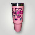40oz Nurse Themed Tumblers with Handle and Straw Stainless Steel Thermal Bottle - Nursecaresuites - Online Healthcare Boutiquetumbler40 oz tumblers40oz insulated cup40oz tumbler