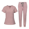 V - Neck Jogger Scrub Set - Nursecaresuites - Online Healthcare BoutiqueB0BS15P914