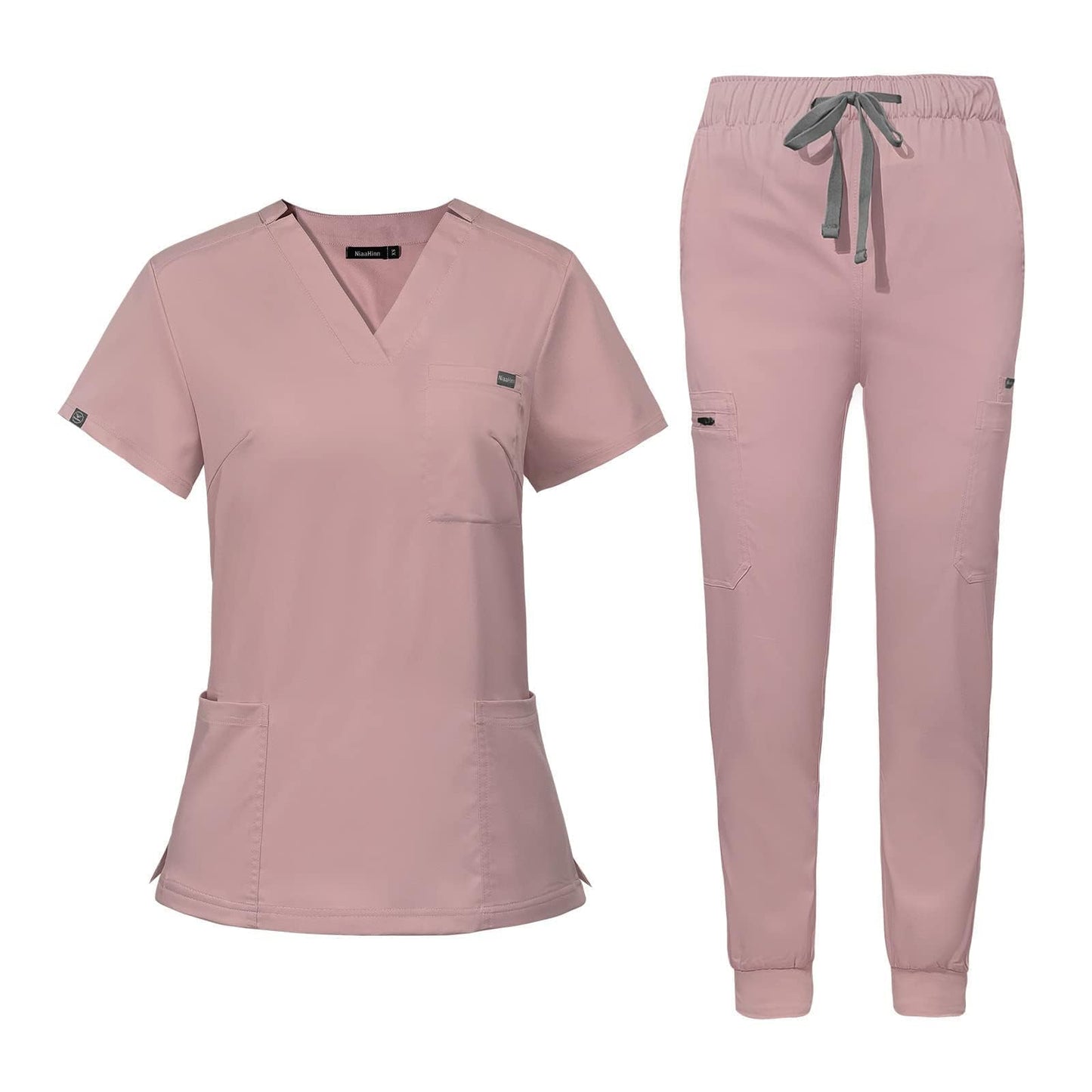 V - Neck Jogger Scrub Set - Nursecaresuites - Online Healthcare BoutiqueB0BS15P914