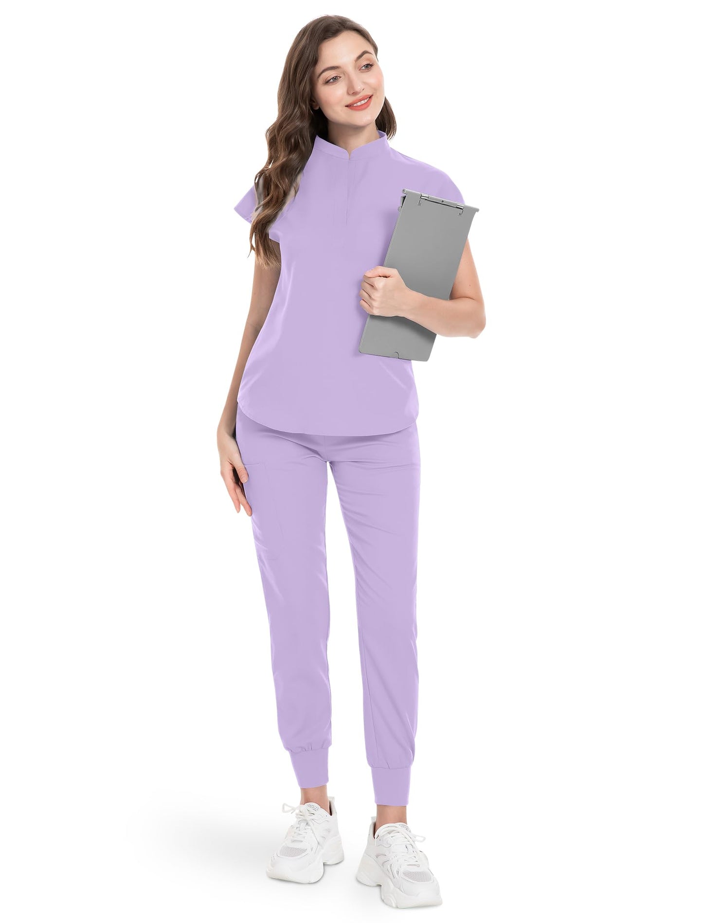 Mandarin Jogger Scrub Set - Nursecaresuites - Online Healthcare BoutiqueB0D6W9G515