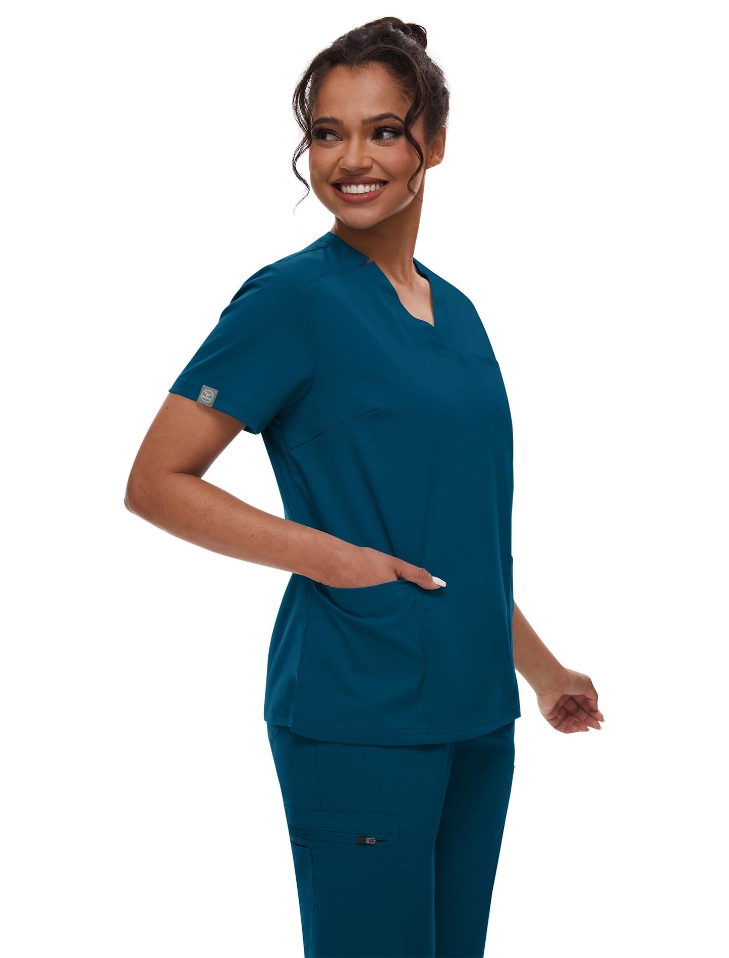 V - Neck Jogger Scrub Set - Nursecaresuites - Online Healthcare BoutiqueB0CP3KFMCW