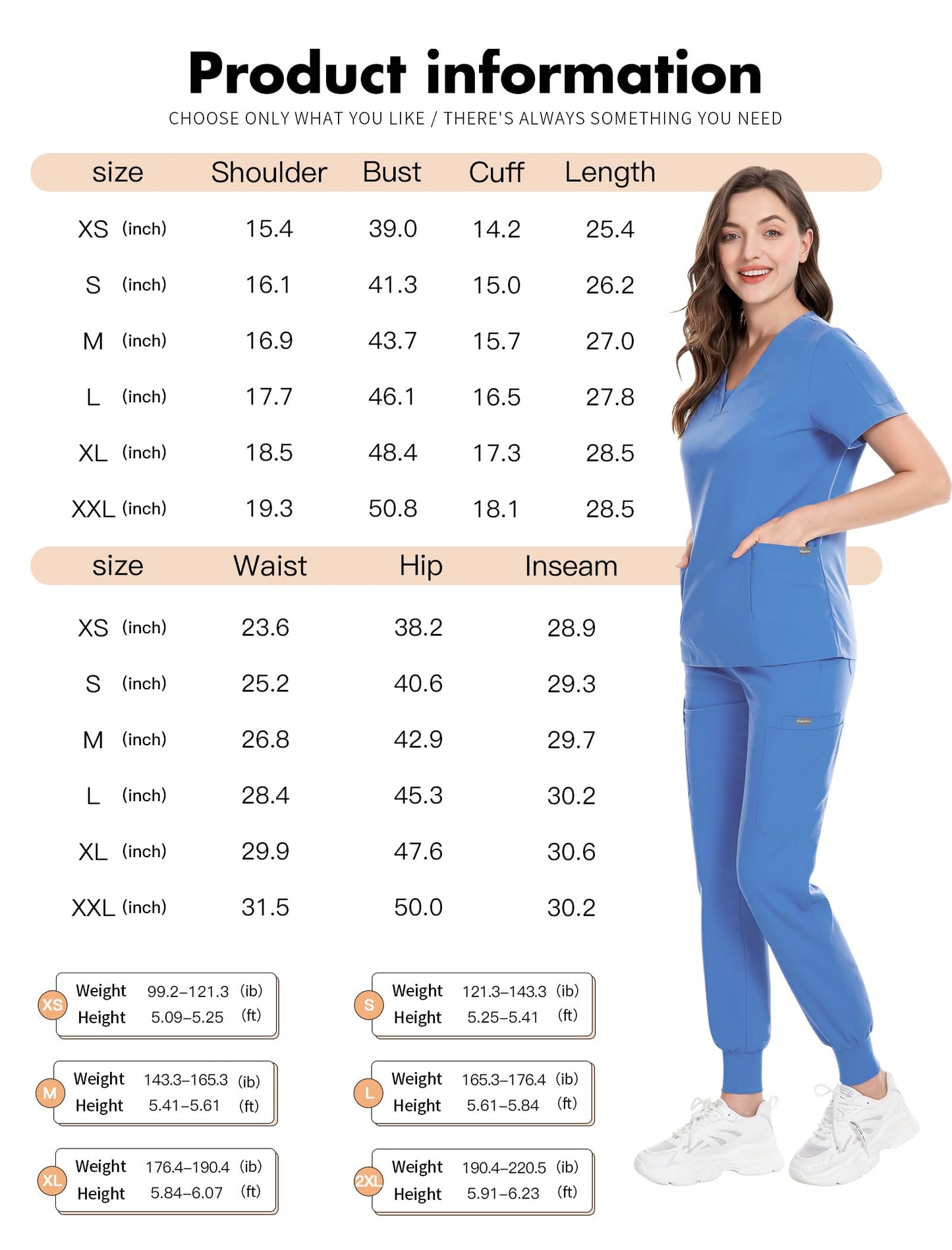 V - Neckland Jogger Scrub set - Nursecaresuites - Online Healthcare BoutiqueB0C713WCK9