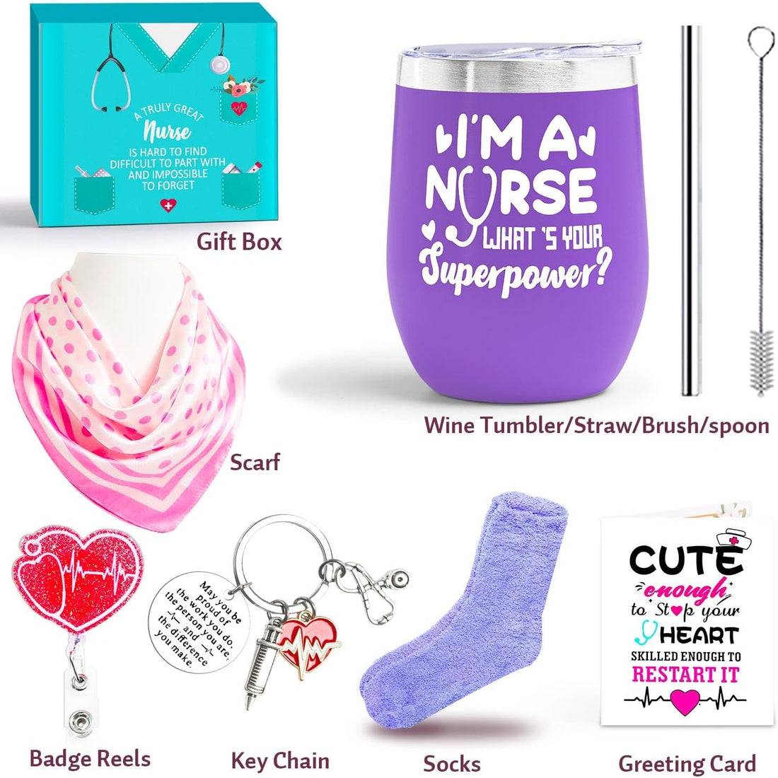 7-Piece Nurse Gift Box Set – Ready-to-Give Appreciation Gift for Nurses, Students & Practitioners