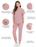 V - Neckland Jogger Scrub set - Nursecaresuites - Online Healthcare BoutiqueB0B315JQ3T