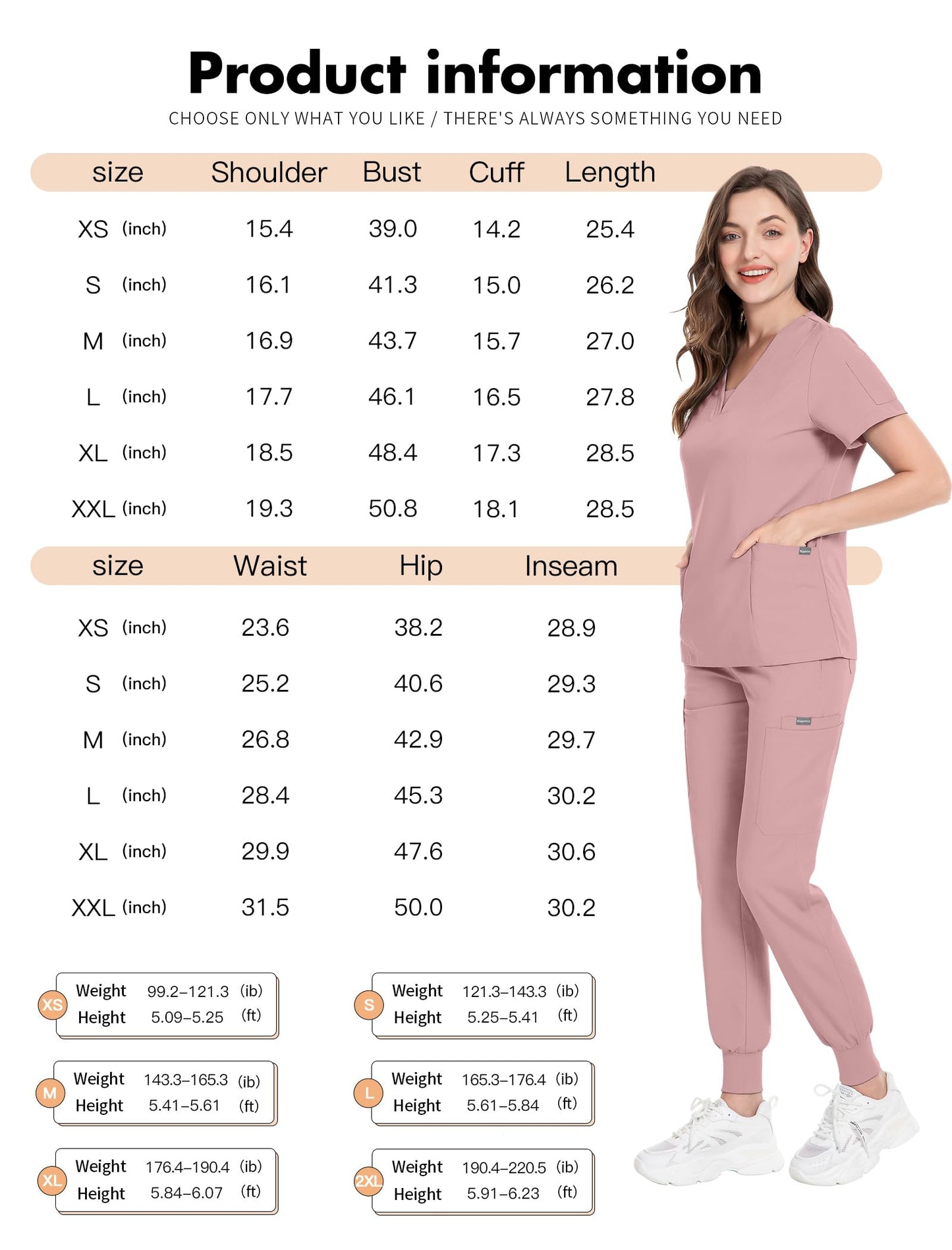 V - Neckland Jogger Scrub set - Nursecaresuites - Online Healthcare BoutiqueB0B315JQ3T