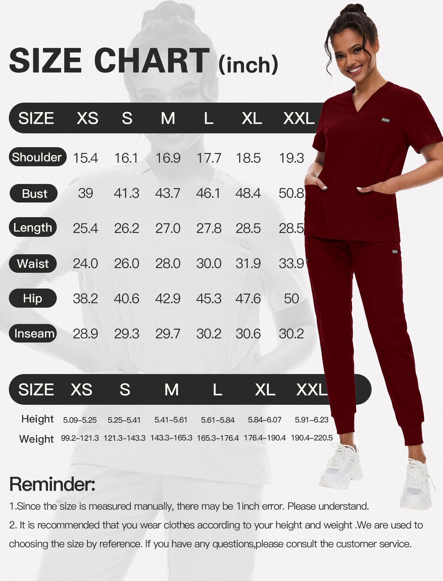 V - Neck Jogger Scrub Set - Nursecaresuites - Online Healthcare BoutiqueB0BS165RJL