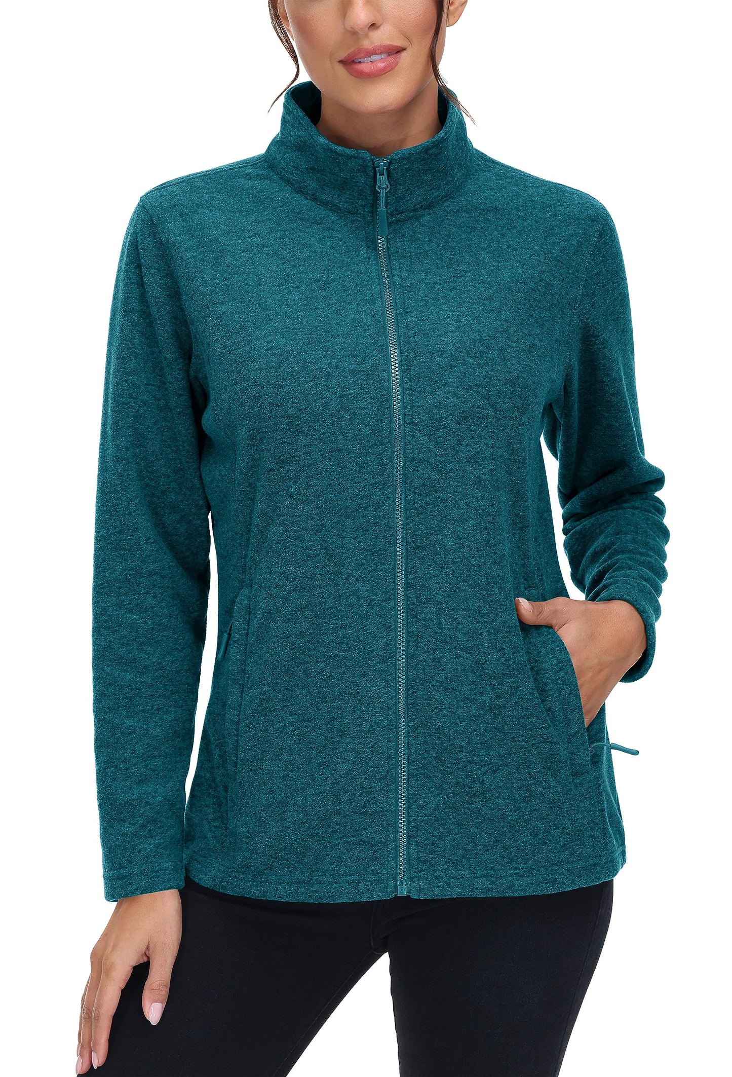 Lightweight Polar Fleece Jacket Zip Up