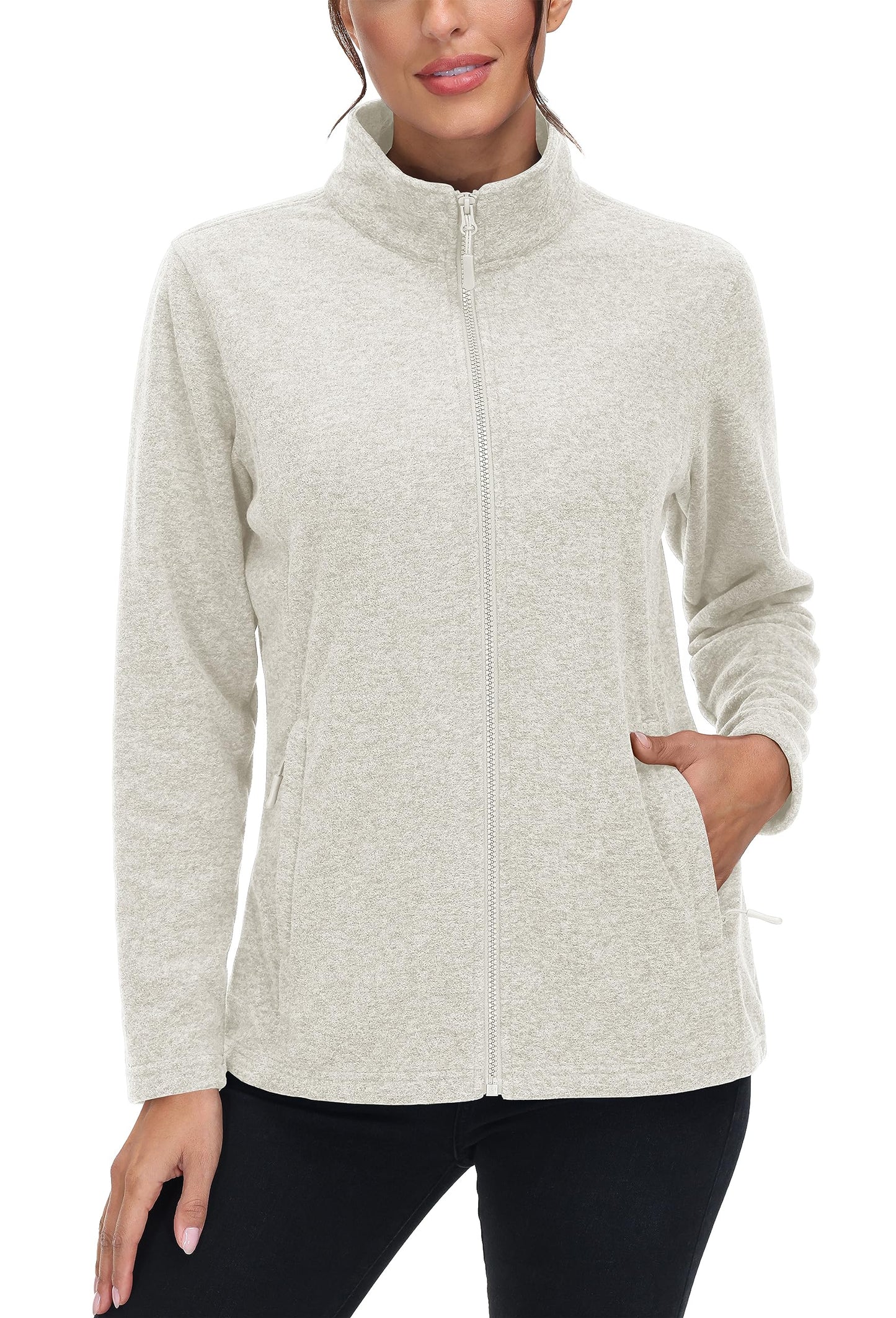 Lightweight Polar Fleece Jacket Zip Up