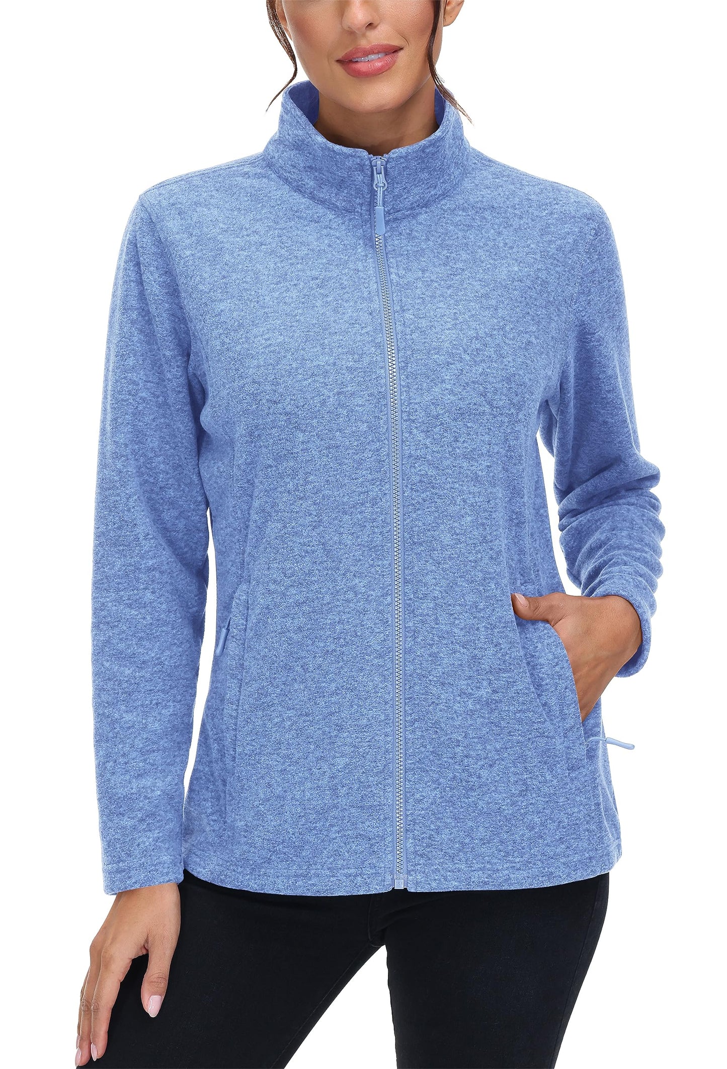 Lightweight Polar Fleece Jacket Zip Up