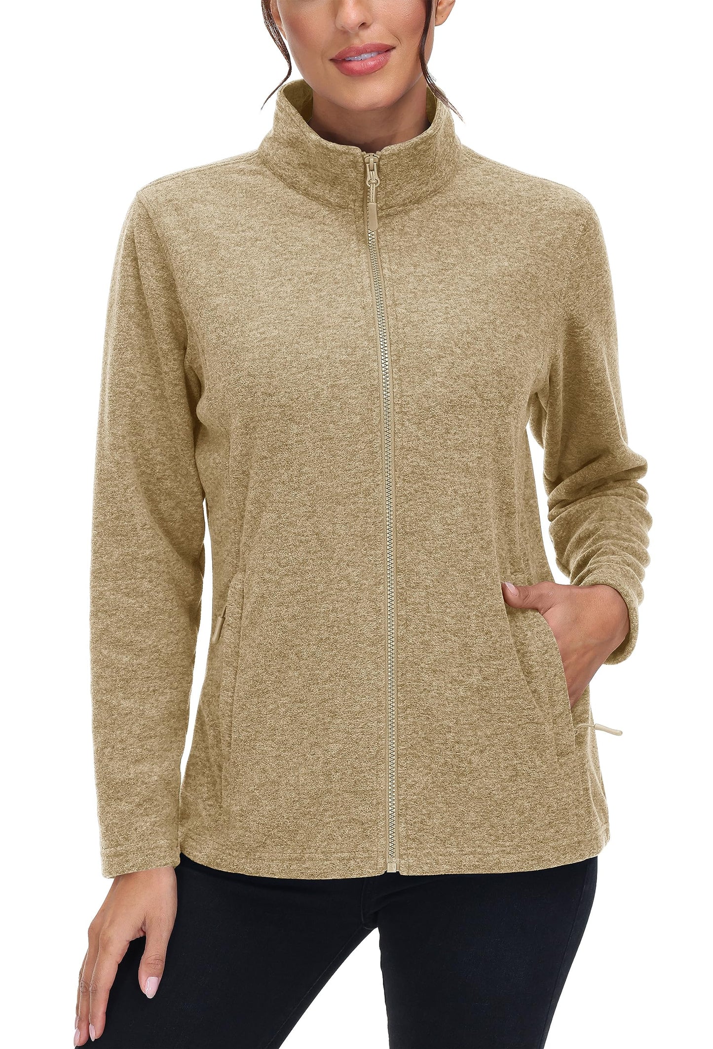 Lightweight Polar Fleece Jacket Zip Up