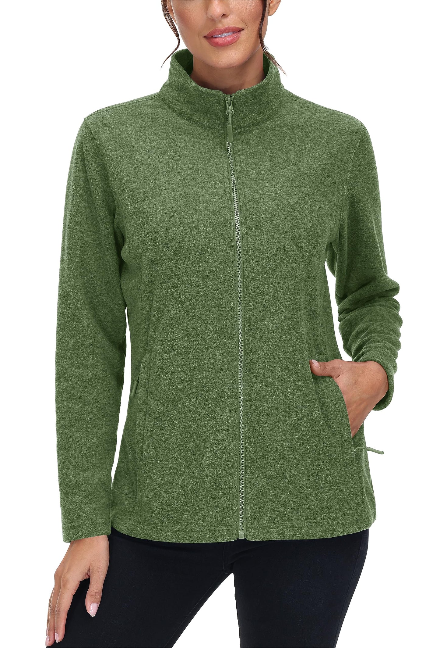 Lightweight Polar Fleece Jacket Zip Up