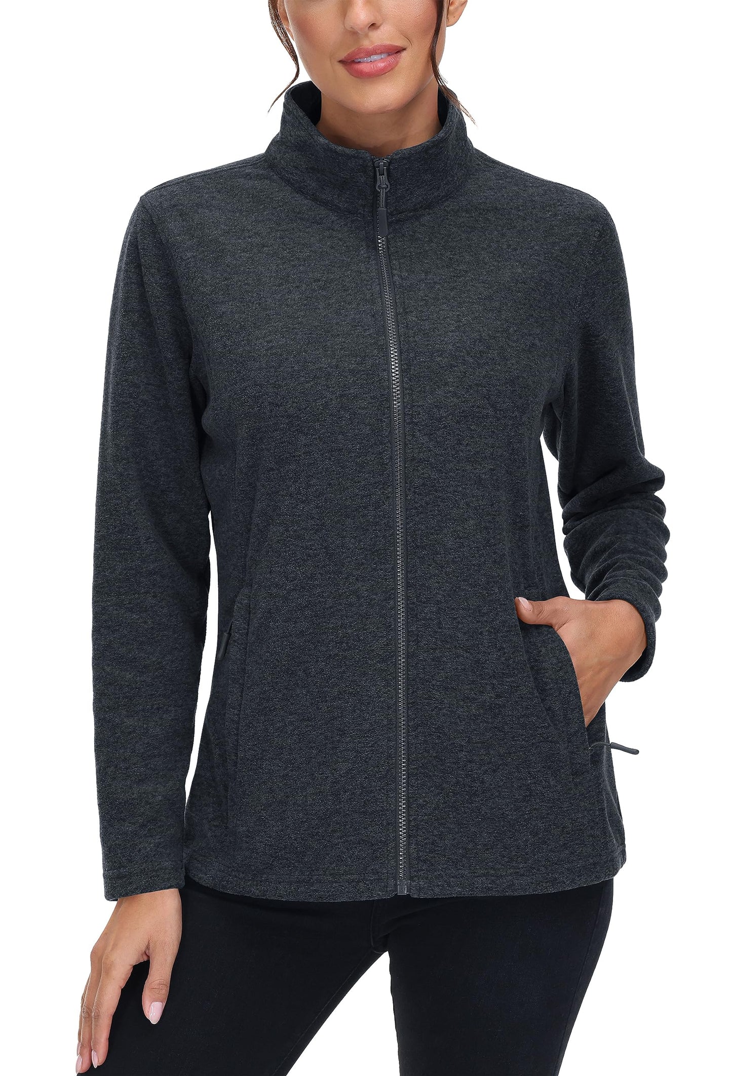 Lightweight Polar Fleece Jacket Zip Up