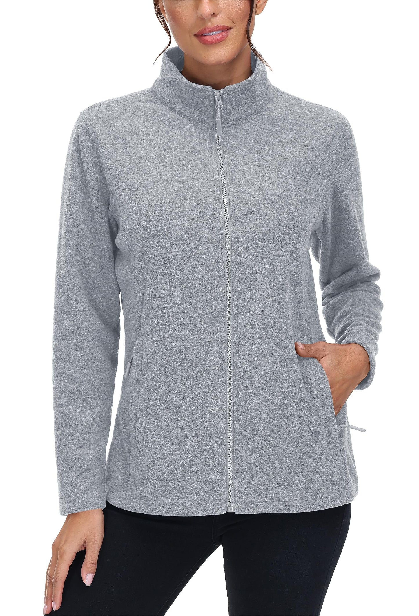 Lightweight Polar Fleece Jacket Zip Up