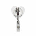 Beauty & Brains Heart Badge Reel - Nursecaresuites - Online Healthcare Boutiquebadge reelbadge reel retractablebeauty and brains badge reelcute nurse badge reel