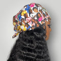 Black Girl Magic Satin - Lined Tie Back Scrub Cap - Nursecaresuites - Online Healthcare BoutiqueScrub Capblack girl magic scrub capblack healthcare professionalsblack nurse scrub cap
