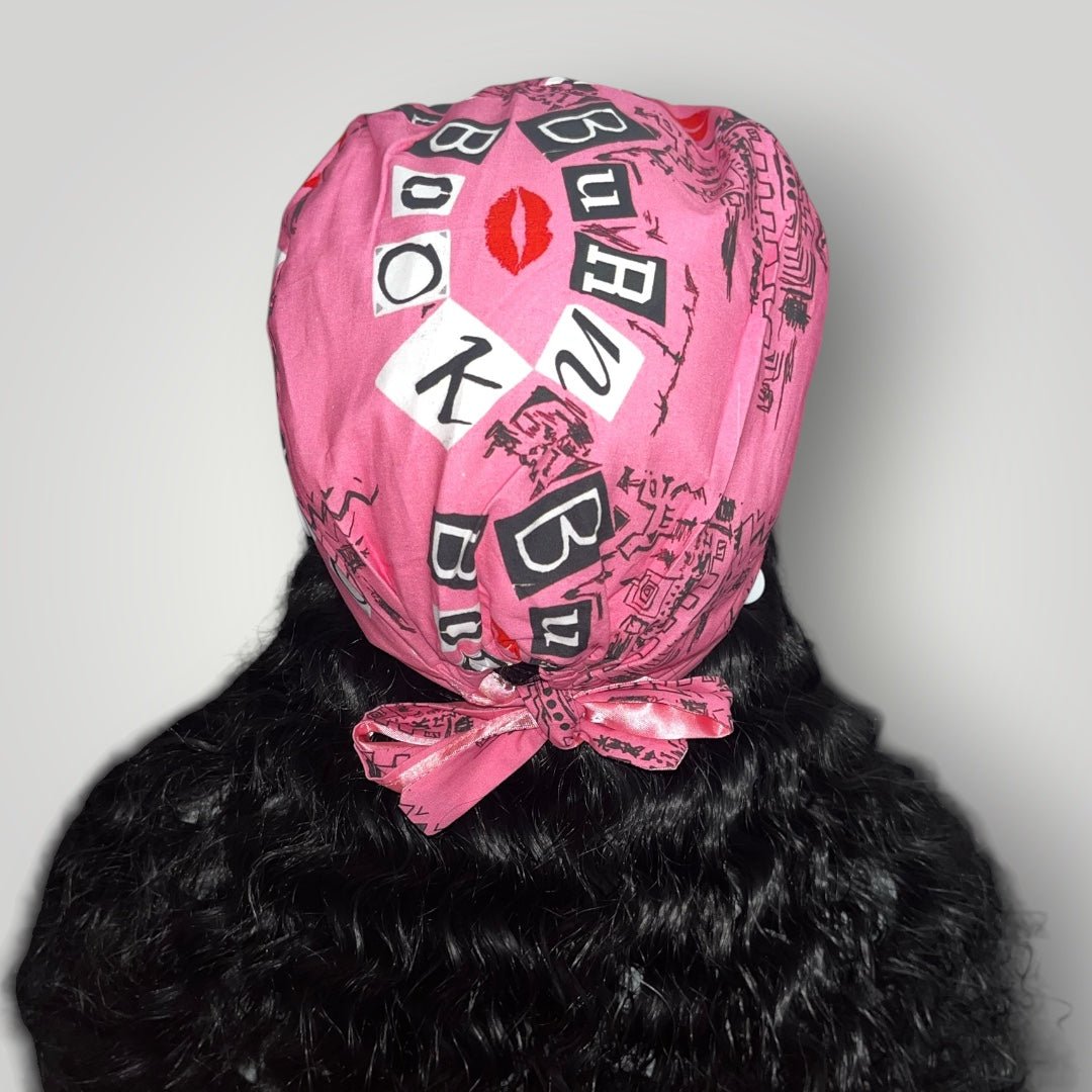 Burn Book Pretty in Pink Scrub Cap - Nursecaresuites - Online Healthcare BoutiqueScrub Capburn book scrub capcute scrub capsgirly scrub cap