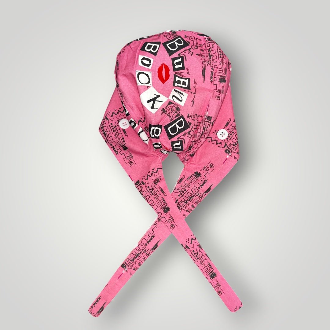 Burn Book Pretty in Pink Scrub Cap - Nursecaresuites - Online Healthcare BoutiqueScrub Capburn book scrub capcute scrub capsgirly scrub cap