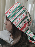 Christmas Satin - Lined Scrub Caps – Holiday Nurse Scrub Caps - Nursecaresuites - Online Healthcare BoutiqueScrub CapAdjustable Scrub CapAdjustable Tie BackBreathable