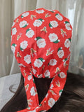 Christmas Satin - Lined Scrub Caps – Holiday Nurse Scrub Caps - Nursecaresuites - Online Healthcare BoutiqueScrub CapAdjustable Scrub CapAdjustable Tie BackBreathable