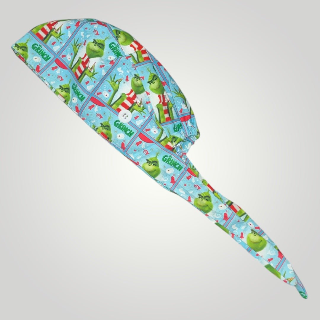 Christmas Satin - Lined Scrub Caps – Holiday Nurse Scrub Caps - Nursecaresuites - Online Healthcare BoutiqueScrub CapAdjustable Scrub CapAdjustable Tie BackBreathable