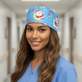 Christmas Satin - Lined Scrub Caps – Holiday Nurse Scrub Caps - Nursecaresuites - Online Healthcare BoutiqueScrub CapAdjustable Scrub CapAdjustable Tie BackBreathable