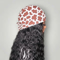 Cow Print Satin-Lined Tie-Back Scrub Cap - Nursecaresuites - Online Healthcare BoutiqueScrub Capblack girl nursebraid friendly scrub capcotton scrub cap