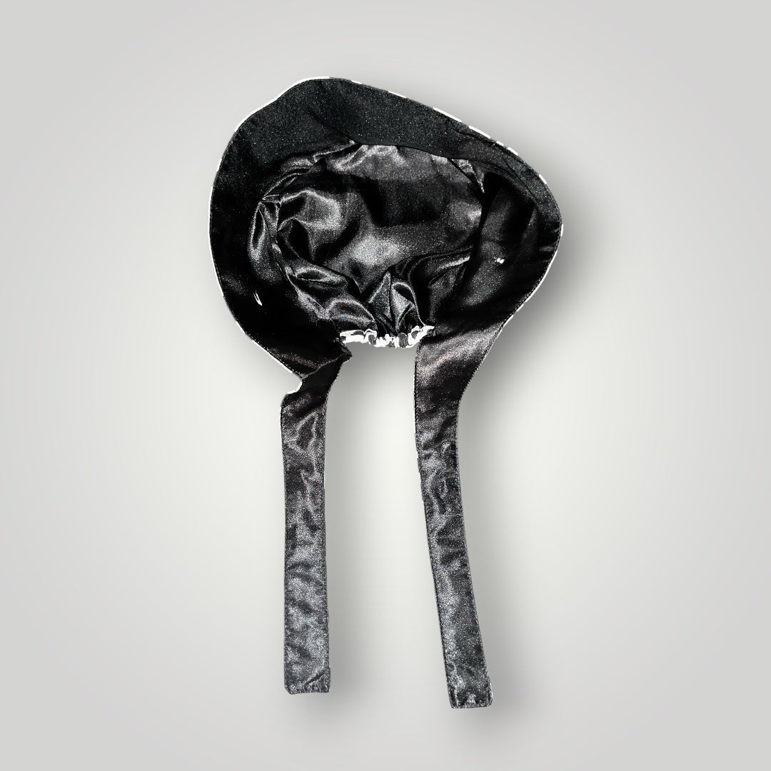 Cow Print Satin-Lined Tie-Back Scrub Cap - Nursecaresuites - Online Healthcare BoutiqueScrub Capblack girl nursebraid friendly scrub capcotton scrub cap