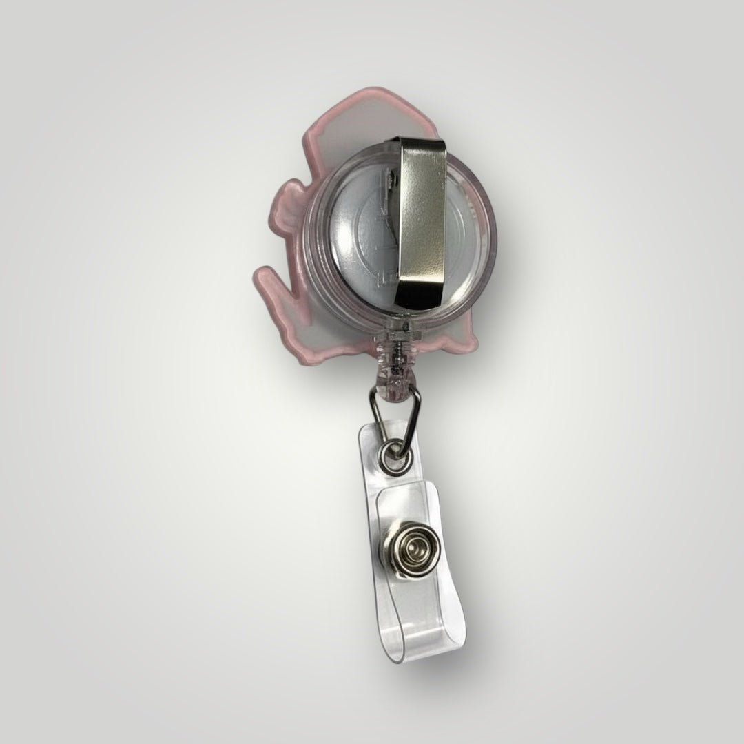 Cute Acrylic Nurse Badge Reel | Retractable ID Holder for Work - Nursecaresuites - Online Healthcare Boutiqueacrylic badge reelaesthetic healthcare workeraesthetic nurse look