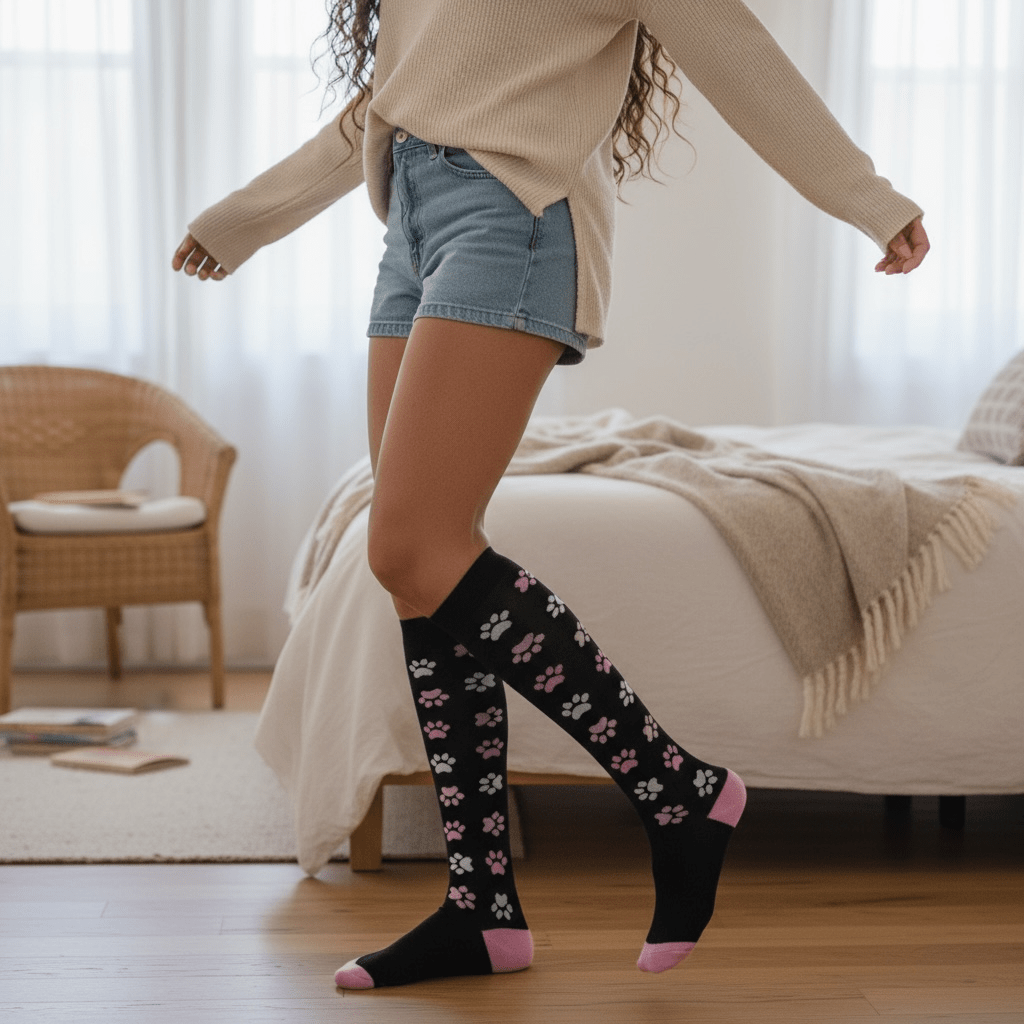 Fun & Cute Compression Socks – 20 - 30 mmHg Support - Nursecaresuites - Online Healthcare Boutiquecompression socks20 - 30 mmHg compression socksanti - fatigue socksathletic recovery socks