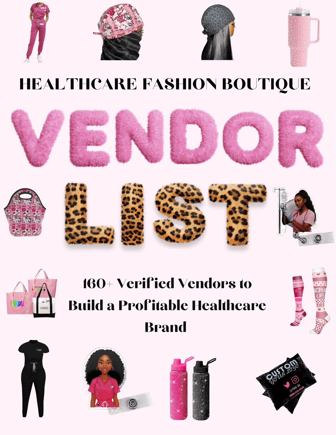 Healthcare Fashion Boutique Vendor List (160+ Verified Vendors) - Nursecaresuites - Online Healthcare BoutiqueE-bookaccessory vendorsbadge reelsbusiness tools