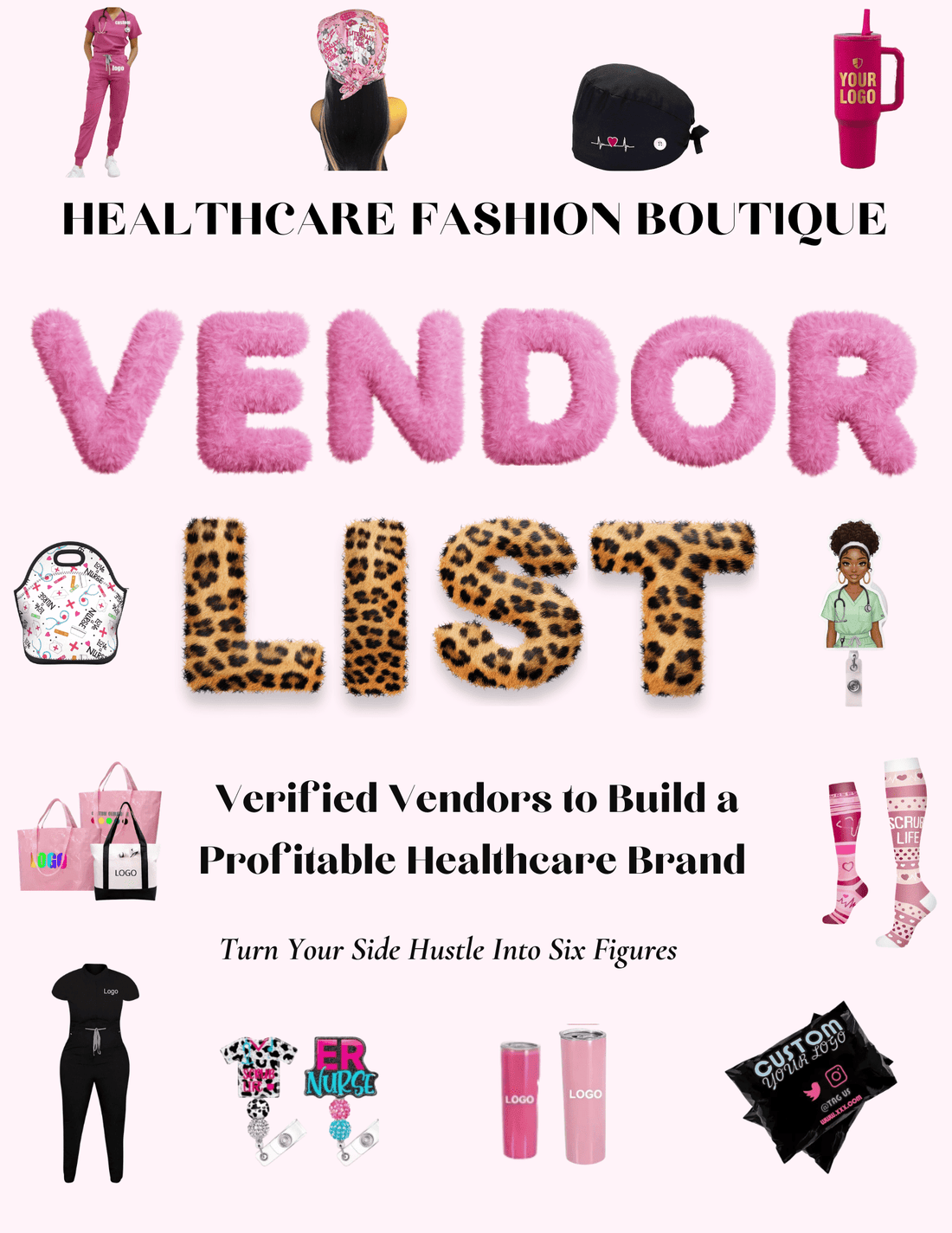 Healthcare Fashion Boutique Vendor List (160+ Verified Vendors) - Nursecaresuites - Online Healthcare BoutiqueE - bookaccessory vendorsbadge reelsbusiness tools
