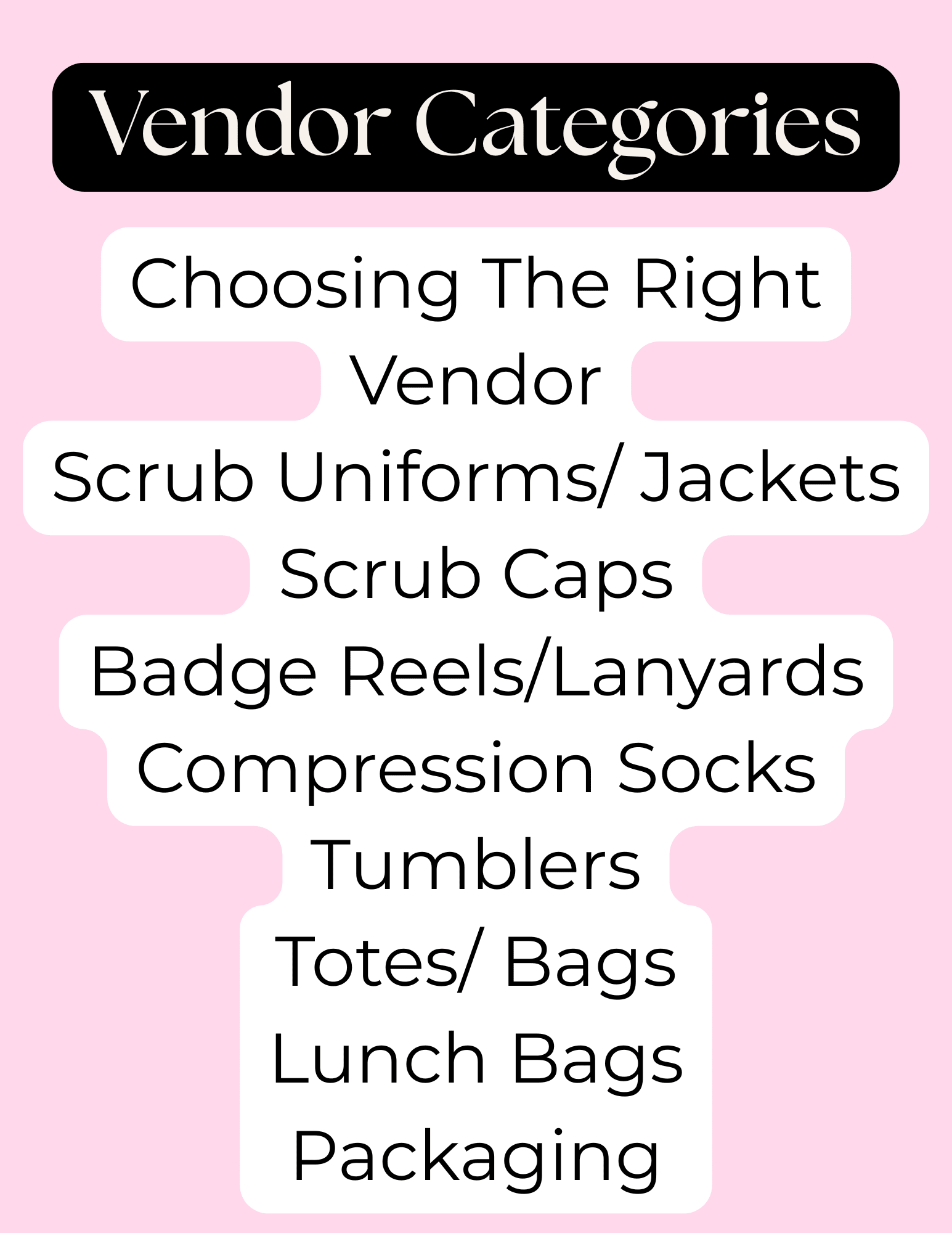 Healthcare Fashion Boutique Vendor List (160+ Verified Vendors) - Nursecaresuites - Online Healthcare BoutiqueE - bookaccessory vendorsbadge reelsbusiness tools