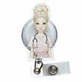 Healthcare Girlies Badge Reel - Nursecaresuites - Online Healthcare Boutiquebadge reelacrylic badge reelaesthetic healthcare workeraesthetic nurse look