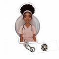 Healthcare Girlies Badge Reel - Nursecaresuites - Online Healthcare Boutiquebadge reelacrylic badge reelaesthetic healthcare workeraesthetic nurse look