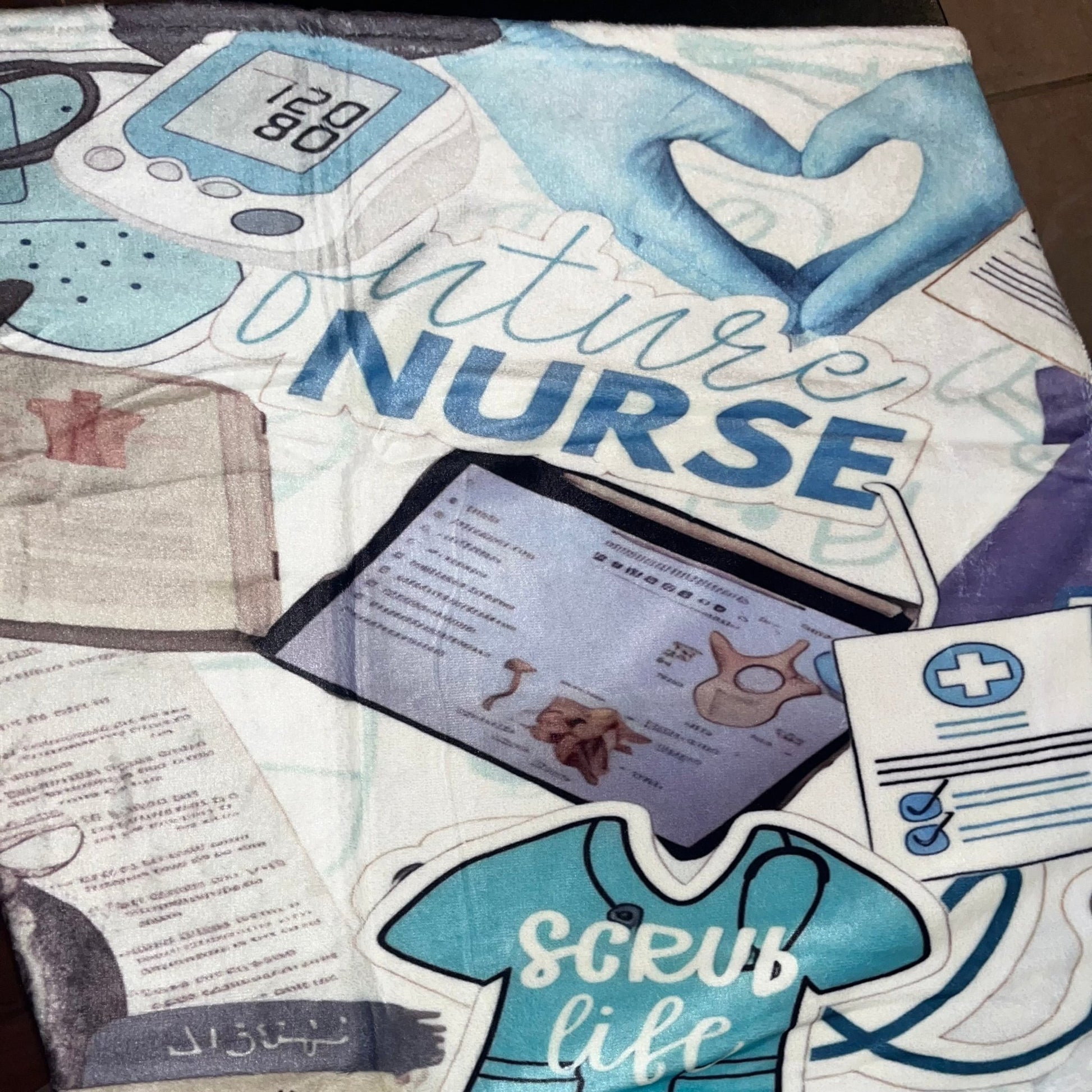 Healthcare & Nurse Throw Blankets - Nursecaresuites - Online Healthcare Boutiqueaesthetic nurse decoranatomy art blanketanatomy art throw