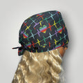 Heartbeat Babe Satin - lined Scrub Cap - Nursecaresuites - Online Healthcare BoutiqueScrub CapAdjustable Scrub CapAdjustable Tie Backaesthetic healthcare worker