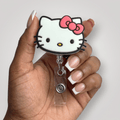 Hello Kitty Badge Reel | ID Holder for Nurses & Healthcare Professionals - Nursecaresuites - Online Healthcare Boutiqueaesthetic healthcare workeraesthetic nurse lookcartoon style badge reel