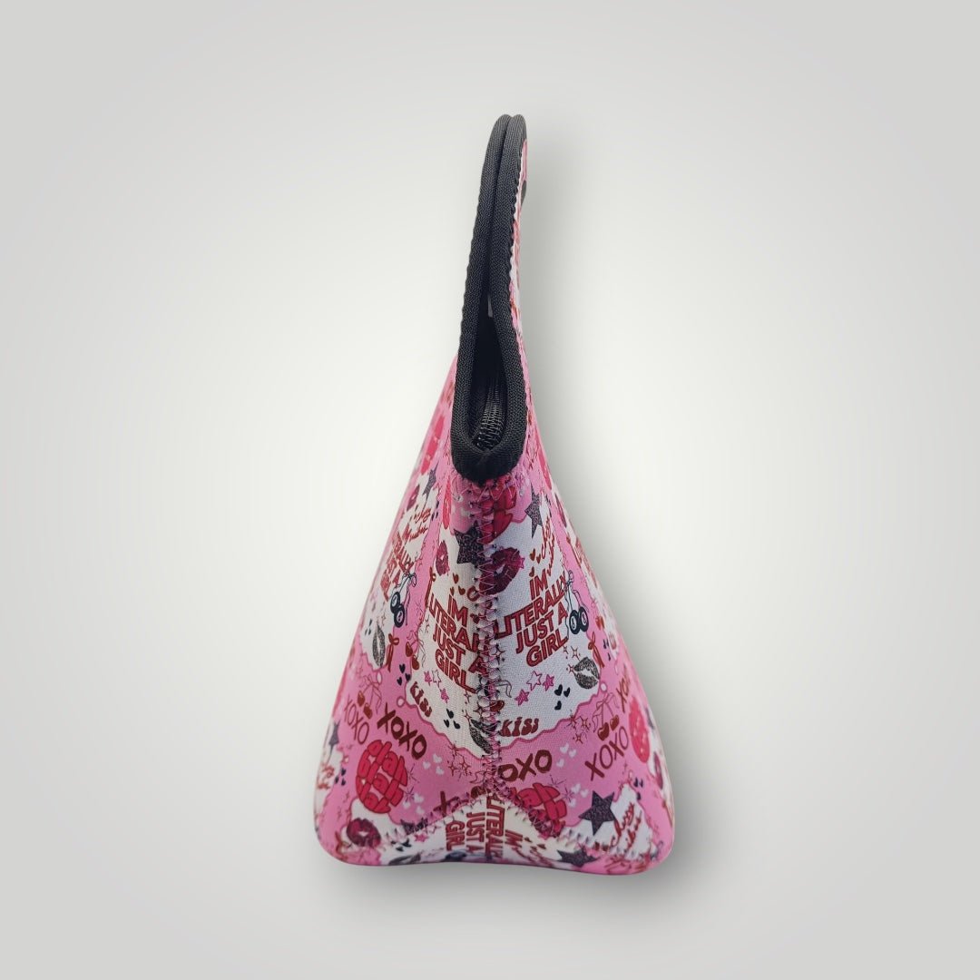 I'm Literally Just A Girl Insulated Lunch Bag for Nurses & Healthcare Workers - Nursecaresuites - Online Healthcare Boutiquecna giftscoquette aestheticcoquette nurse