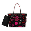 I'm Literally Just A Girl Tote Bag - Nursecaresuites - Online Healthcare Boutiqueclinical bageveryday totefaux leather tote