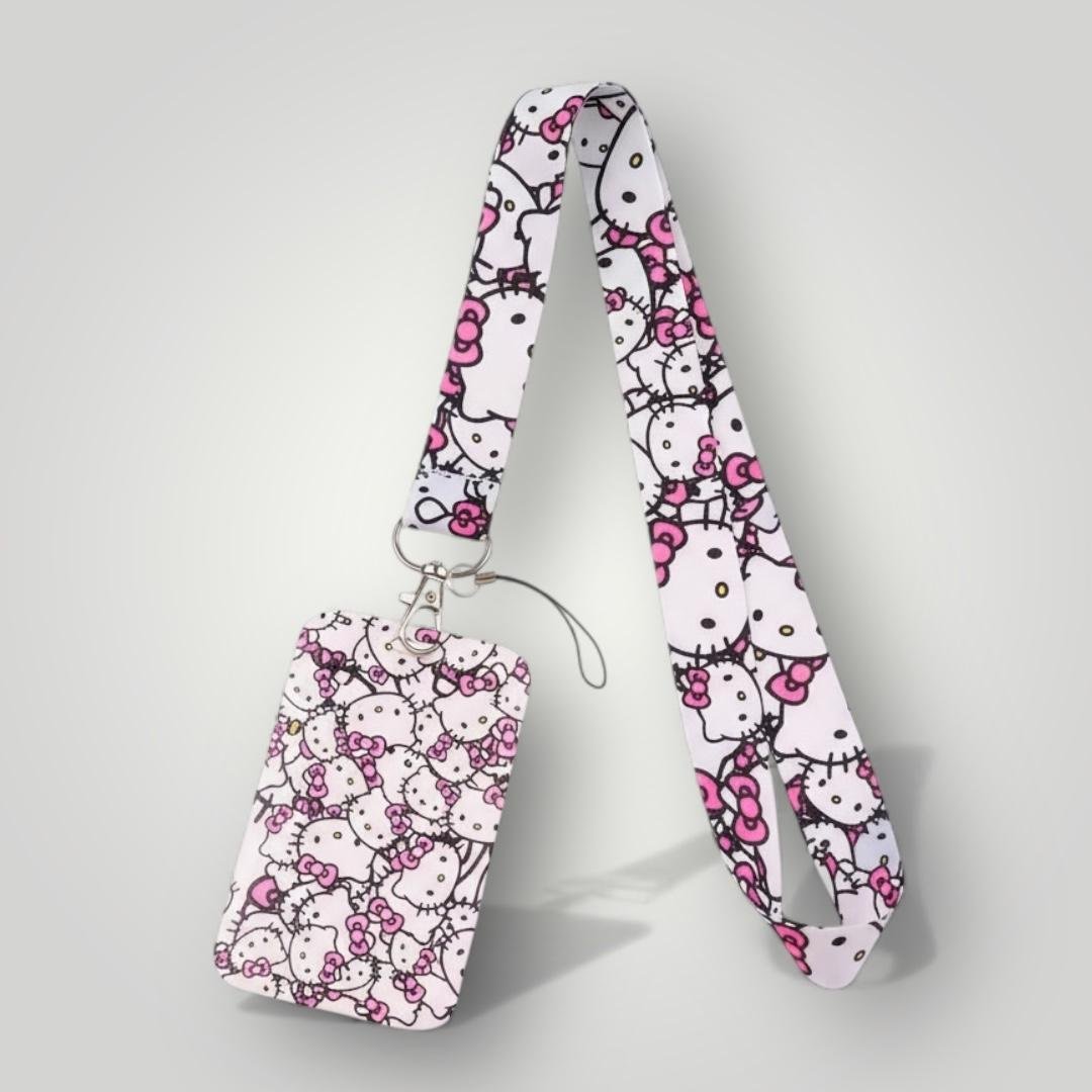 Kawaii Pink Badge Holder Lanyard Set – Cute ID Case & Neck Strap - Nursecaresuites - Online Healthcare BoutiqueLanyardadorable lanyardcna accessoriescute badge holder