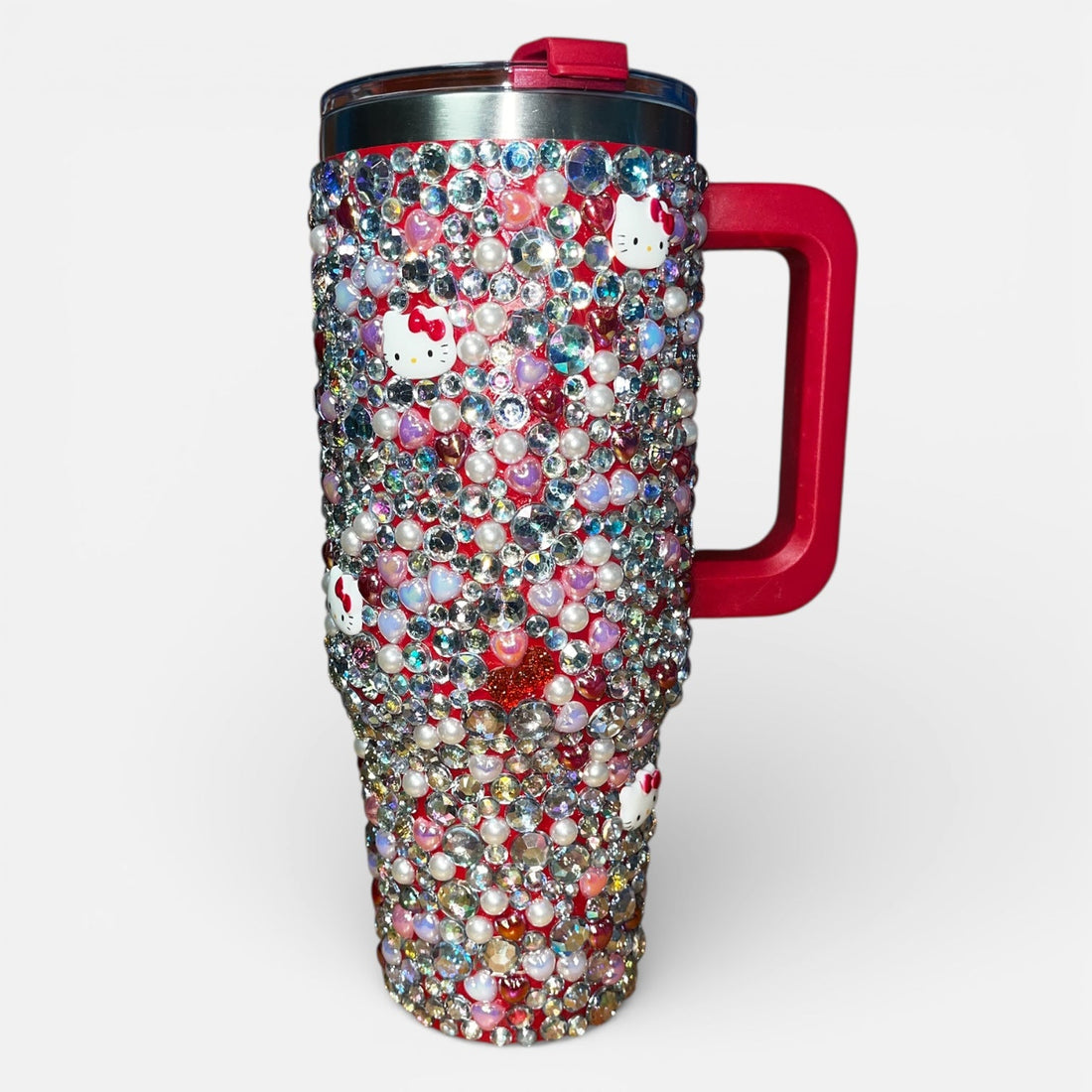 Limited Edition Hello Kitty Valentine Bling Tumbler – 40oz Rhinestone Stainless Steel Cup - Nursecaresuites - Online Healthcare Boutiquetumbler40oz tumbleraesthetic tumblerbling cup