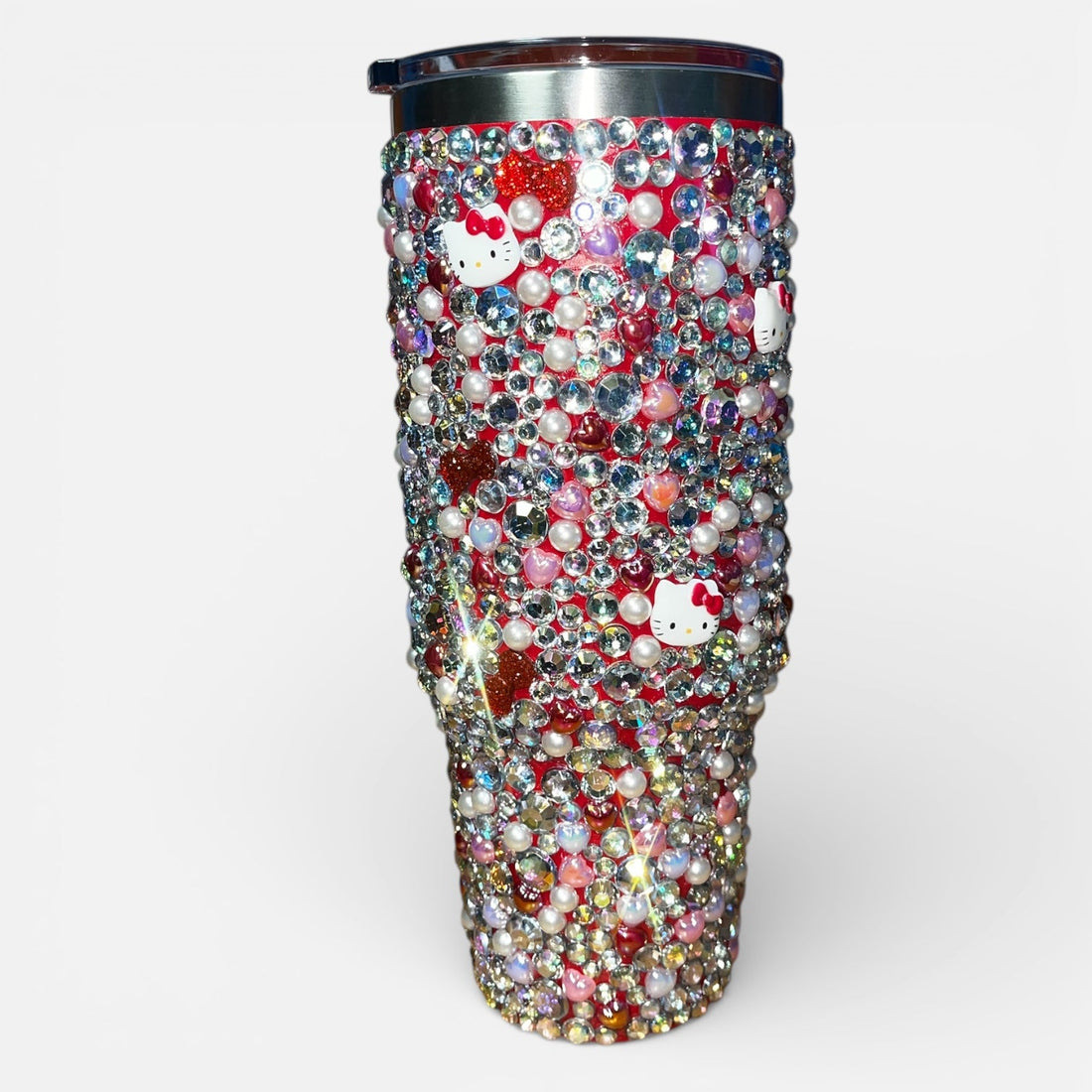 Limited Edition Hello Kitty Valentine Bling Tumbler – 40oz Rhinestone Stainless Steel Cup - Nursecaresuites - Online Healthcare Boutiquetumbler40oz tumbleraesthetic tumblerbling cup