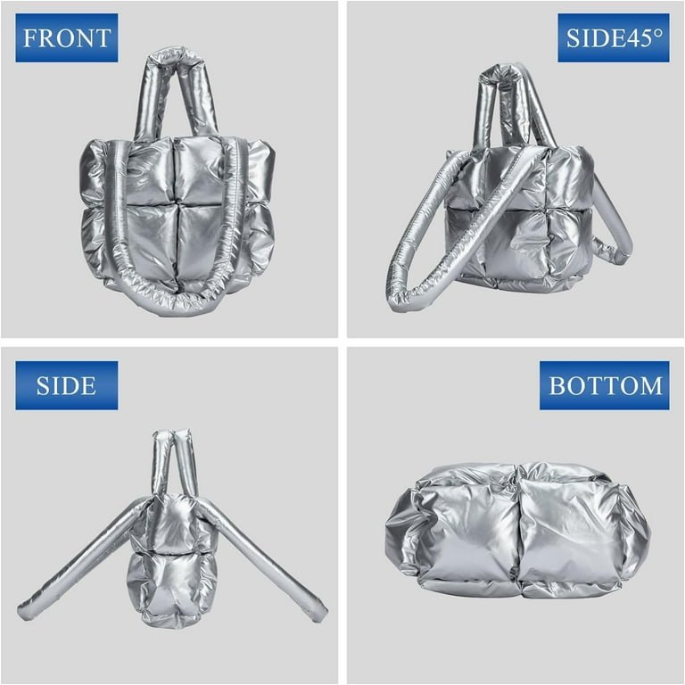 Limited Edition Metallic Puffer Tote Bags - Nursecaresuites - Online Healthcare BoutiqueJacketB079LKXS3K - 2