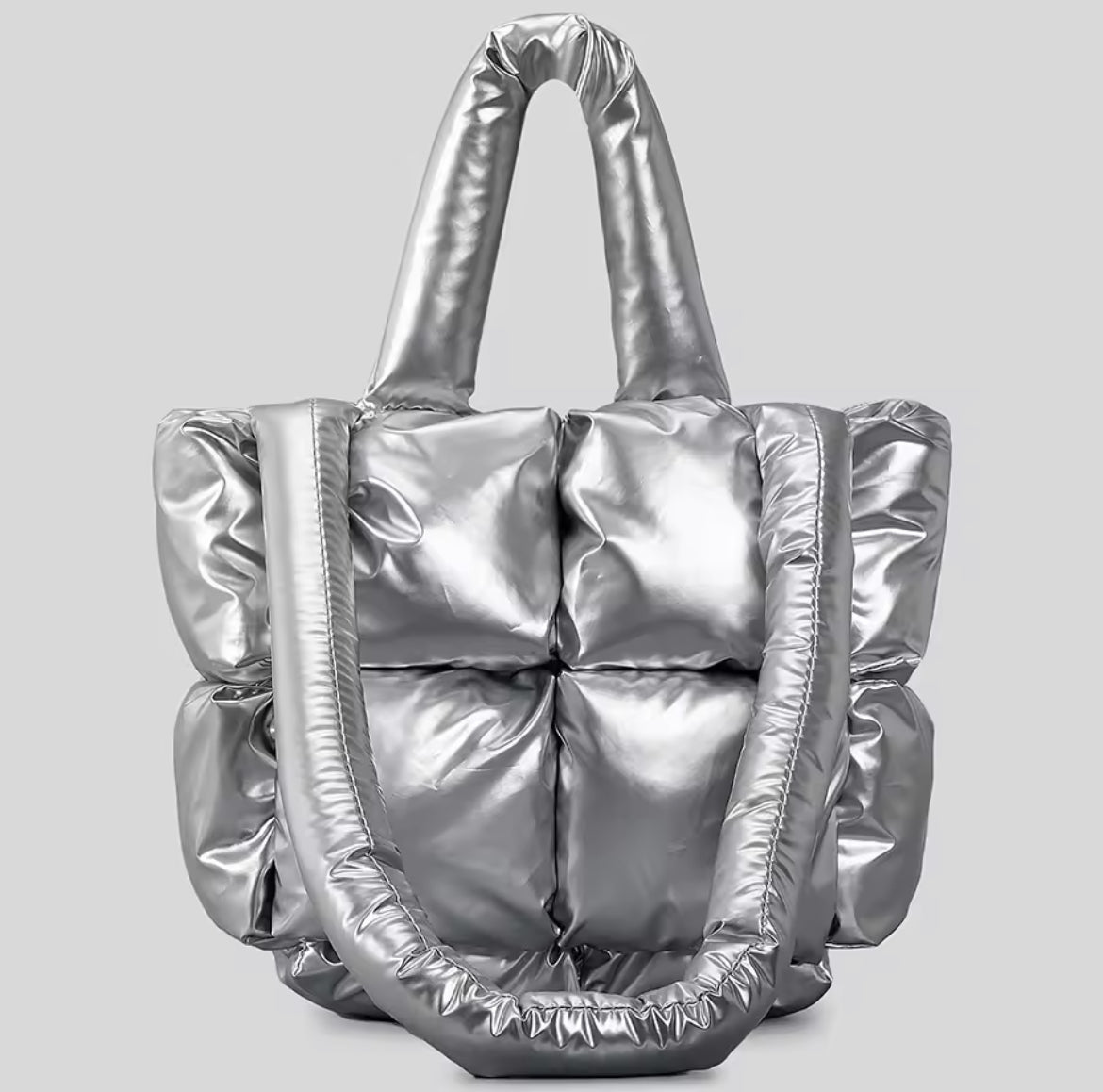 Limited Edition Metallic Puffer Tote Bags - Nursecaresuites - Online Healthcare BoutiqueJacketB079LKXS3K - 2