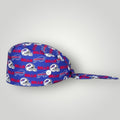 Limited Edition NFL Buffalo Bills Satin - Lined Scrub Cap - Nursecaresuites - Online Healthcare BoutiqueScrub CapAdjustable Scrub CapAdjustable Tie Backaesthetic healthcare worker