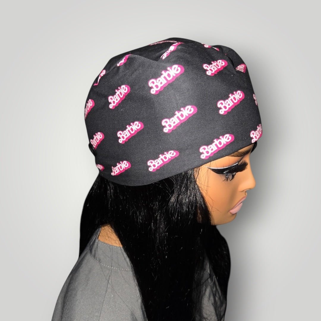 Limited Edition Satin - Lined Tie Back Scrub Caps | Hello Kitty, Barbie, Powerpuff and Bratz Styles - Nursecaresuites - Online Healthcare BoutiqueScrub CapAdjustable Scrub CapAdjustable Tie Backaesthetic healthcare worker