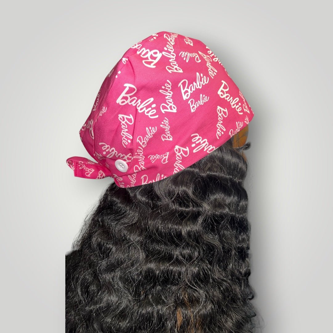 Limited Edition Satin - Lined Tie Back Scrub Caps | Hello Kitty, Barbie, Powerpuff and Bratz Styles - Nursecaresuites - Online Healthcare BoutiqueScrub CapAdjustable Scrub CapAdjustable Tie Backaesthetic healthcare worker