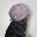Limited Edition Satin-Lined Tie Back Scrub Caps | Kuromi Hello Kitty - Nursecaresuites - Online Healthcare BoutiqueScrub CapAdjustable Scrub CapAdjustable Tie Backaesthetic healthcare worker